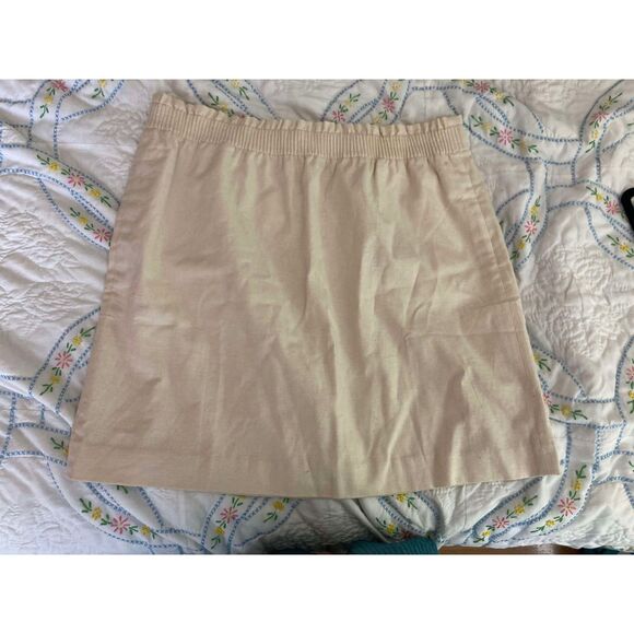 Reimagined by J Crew | NWT Linen-cotton Blend City Skirt with pockets | Size 16 - Picture 2 of 6